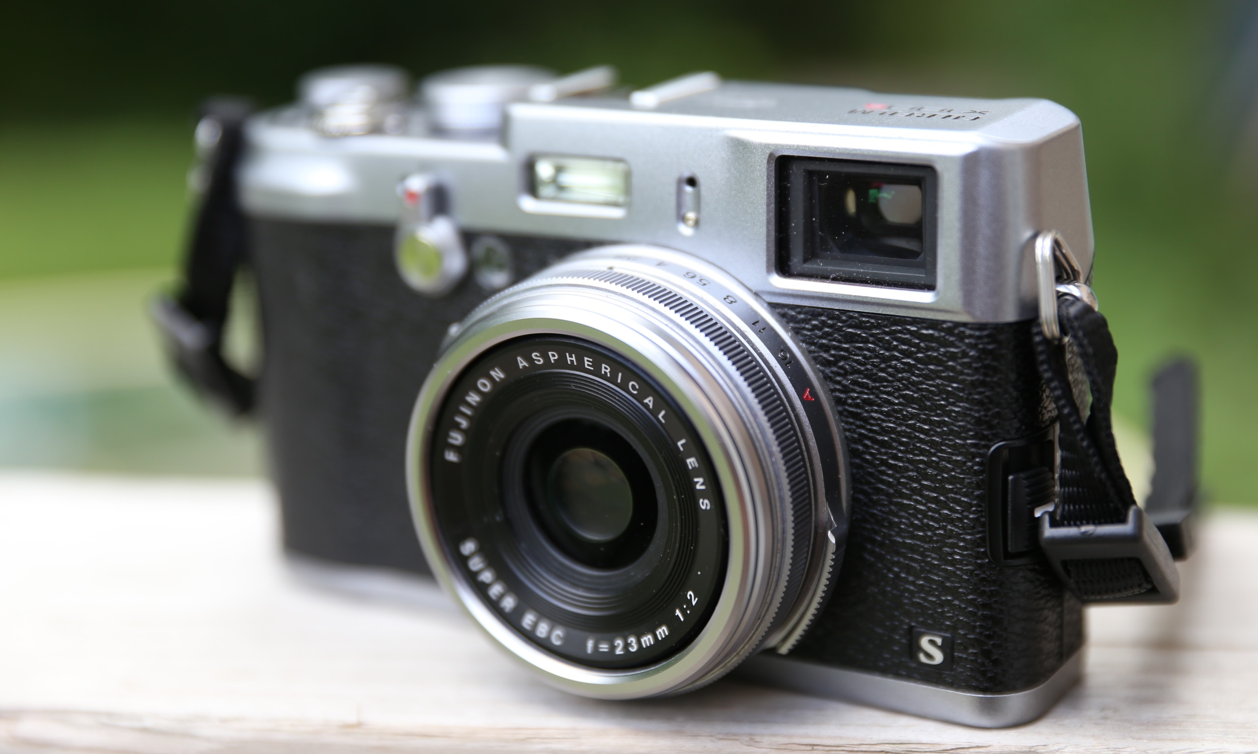 A Fujifilm X100s camera