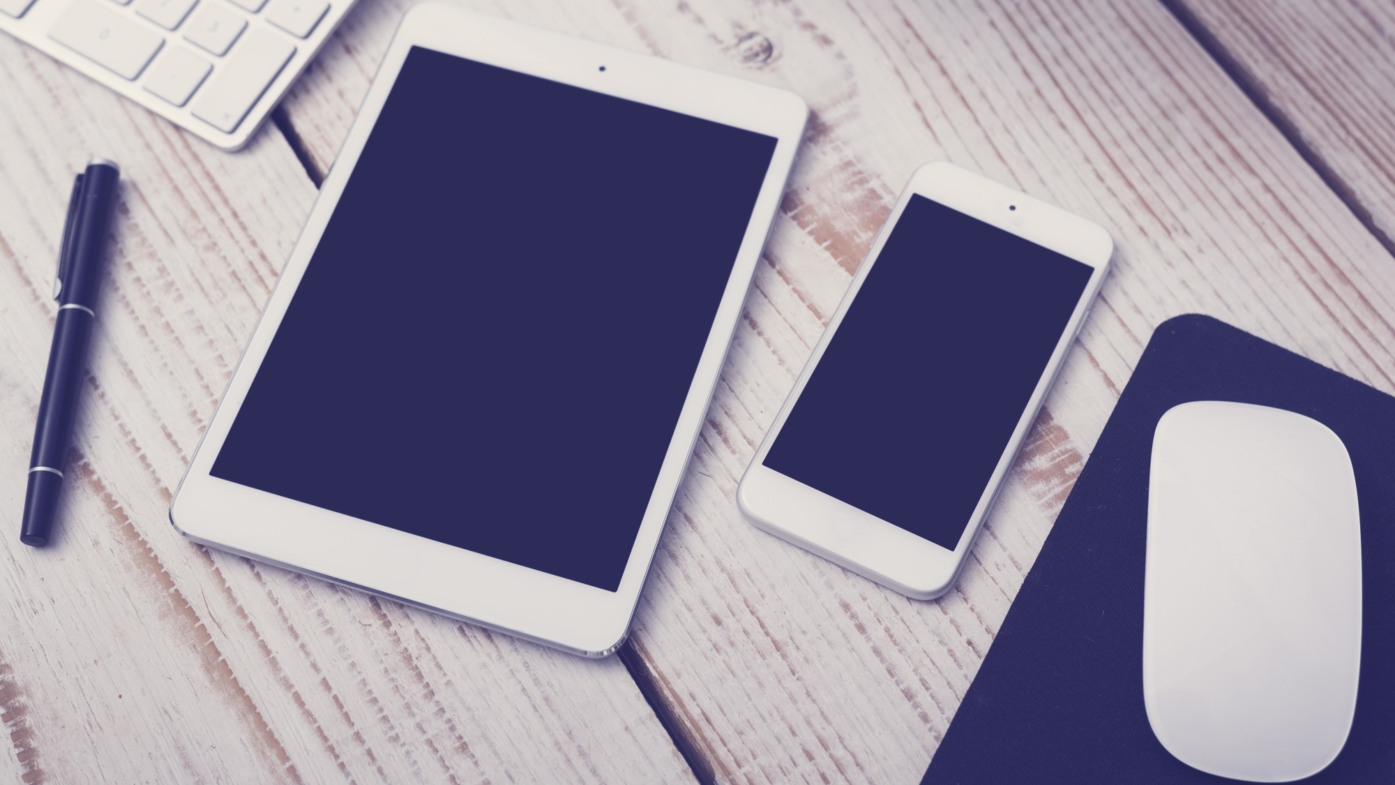 a laptop, tablet and phone