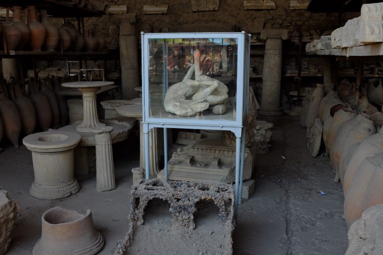 reproduction of the pompeii dog