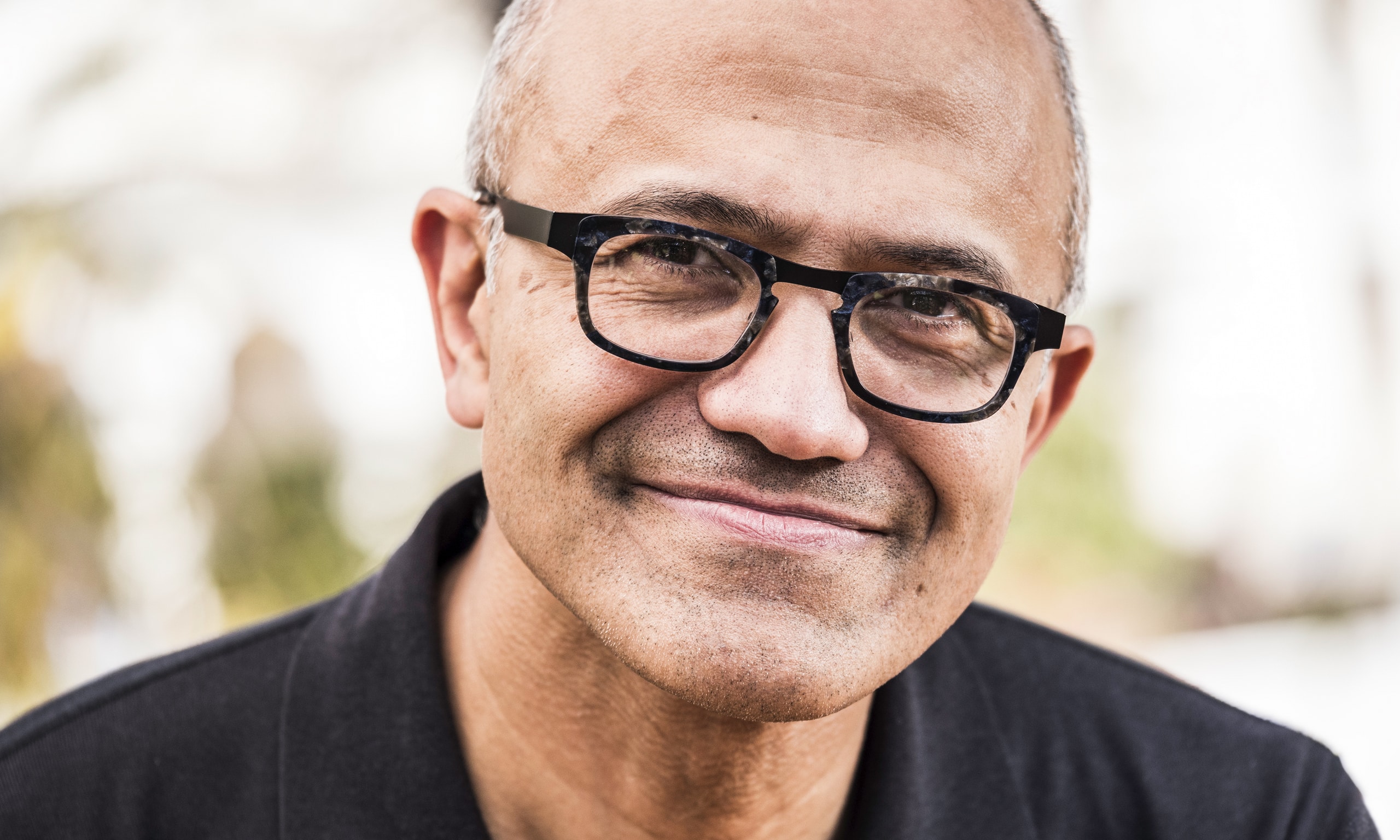 head shot of Satya Nadella