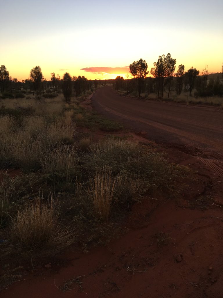 dusk over Yulara