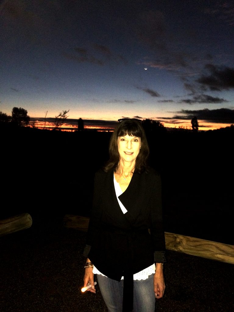 Karenne at ANZAC day dawn service near Uluru